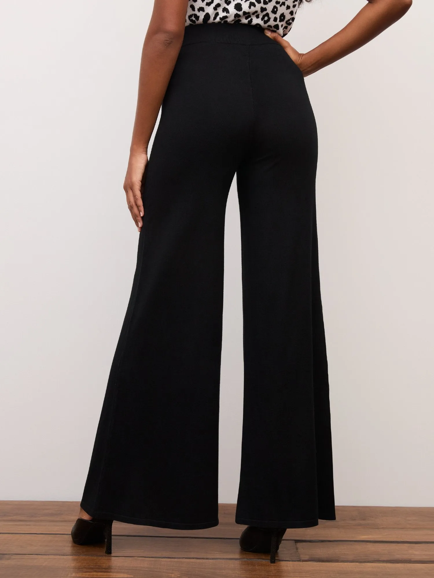 Wide-Leg Sweater Pant