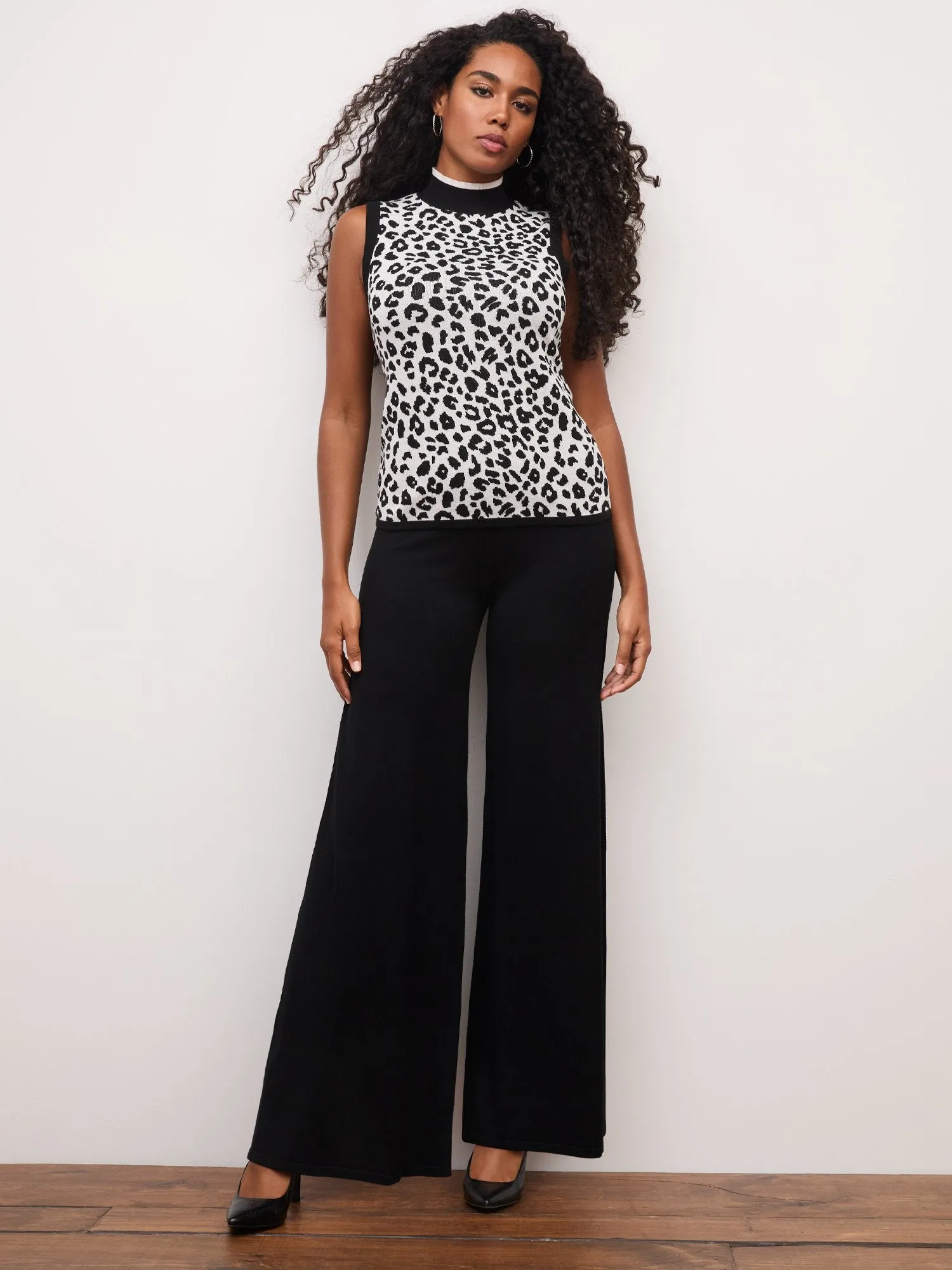 Wide-Leg Sweater Pant