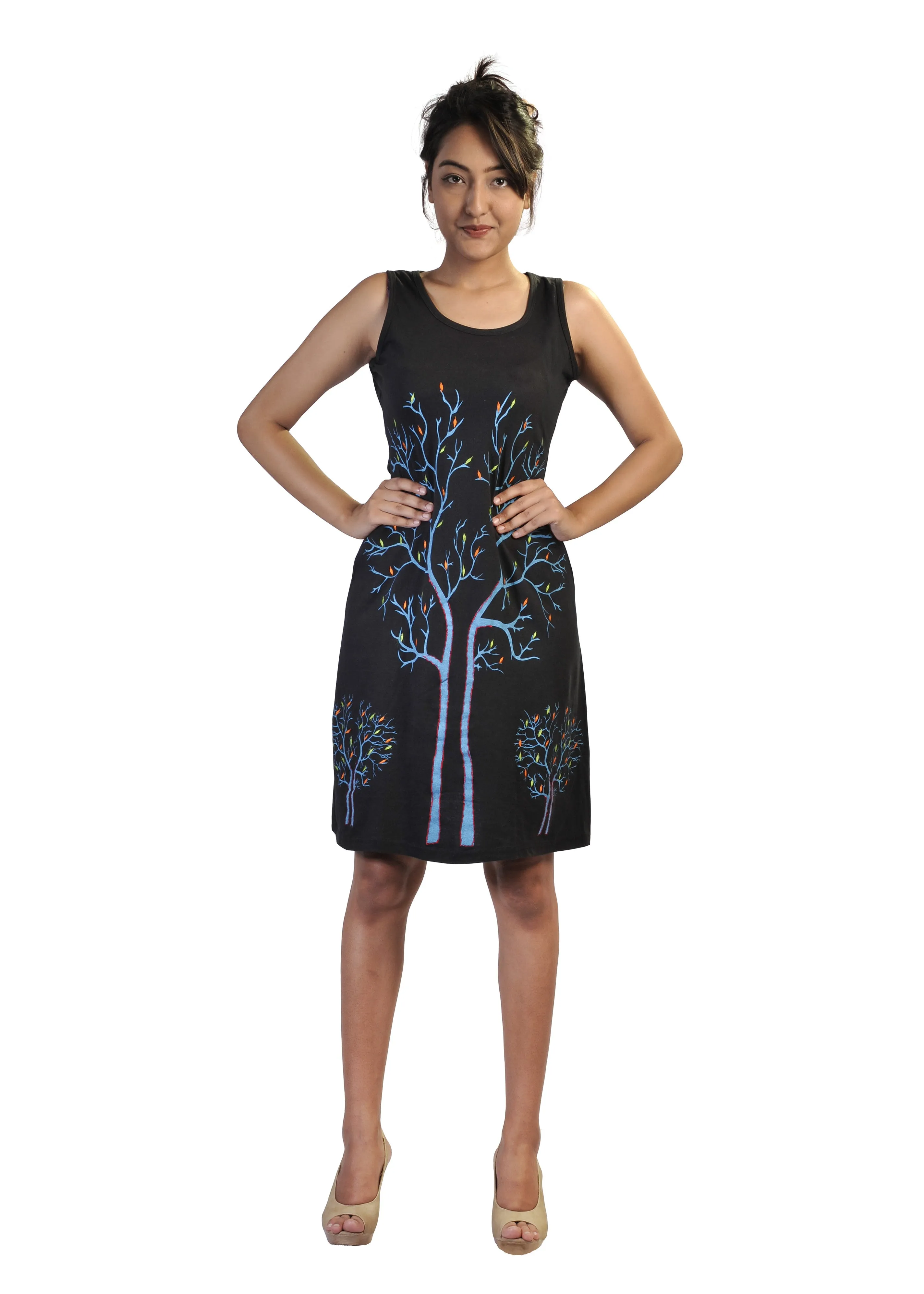 women-sleeveless-summer-dress-with-tree-embroidery