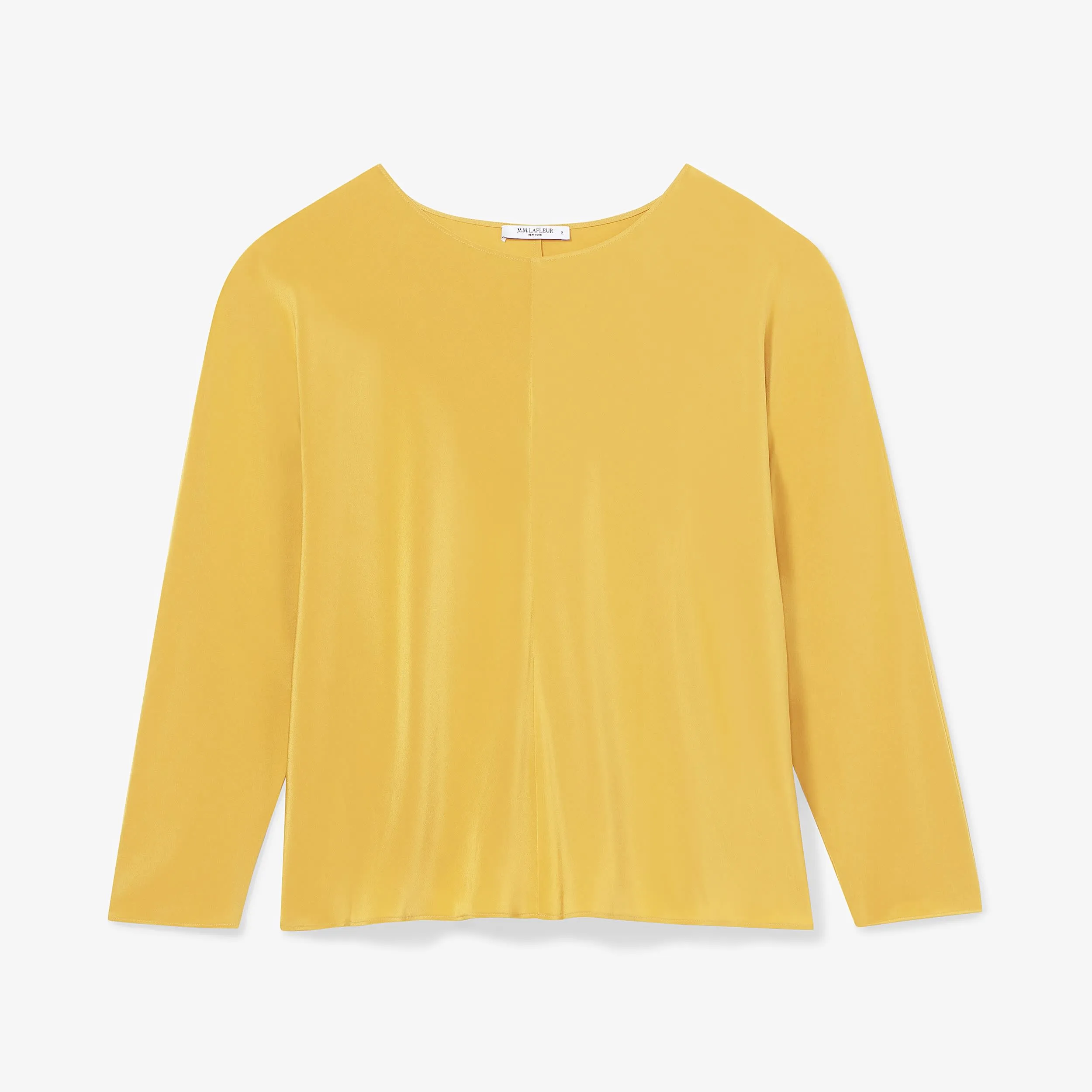 Wren Top - Washable Silk :: Dijon